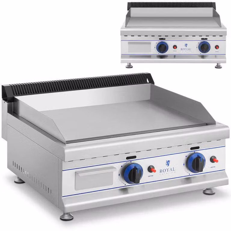 Barbecue a gas - Griglia a gas - Cucina esterna - Barbecue - Doppio bruciatore da 3000W - Struttura in acciaio inossidabile - Piastra da grill