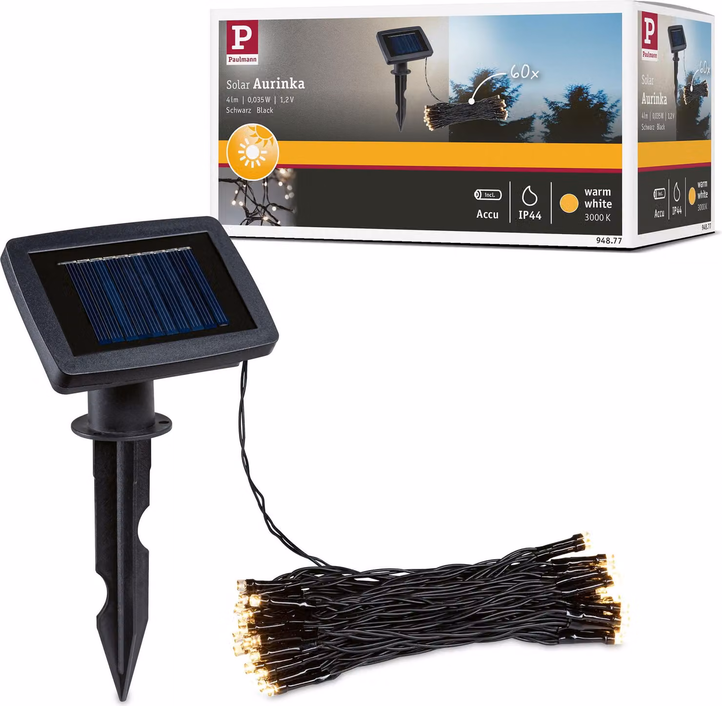 Catena luminosa solare Paulmann Aurinka