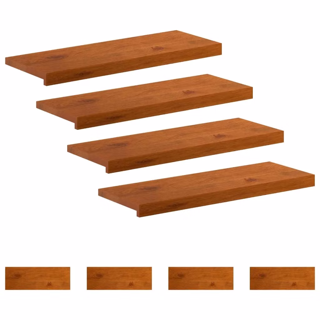 Set di 8 gradini per scale vidaXL in legno effetto quercia marrone L 80 cm x P 30 cm x H 2 cm – 2