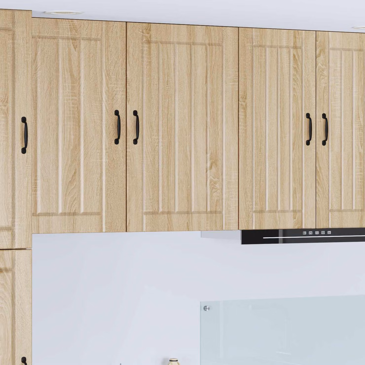 vidaXL Armadietto a muro LUCCA moderno in Rovere Sonoma marrone L: 50 cm, P: 31 cm, H: 80 cm