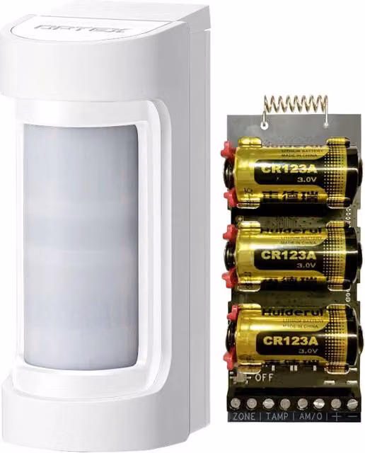Sensore di movimento antintrusione Optex AXPRO-VXS-RAM-W con doppio PIR e trasmettitore wireless, colore bianco