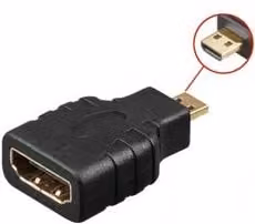 Connettore video Techly da HDMI a Micro HDMI Tipo D F/M Nero