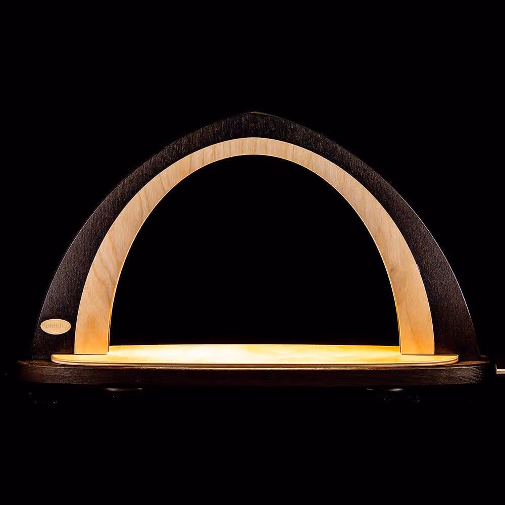 Arco di candele vuoto LED marrone/natura LxHxP 52x29,7x9cm NUOVO