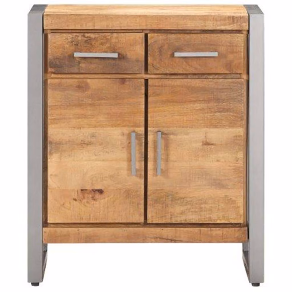 Credenza 60x35x72 cm in Legno di Mango Grezzo