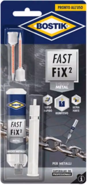 Colla Fast Fix Liquid Metal 10 g Blister Bostik 6 Pezzi