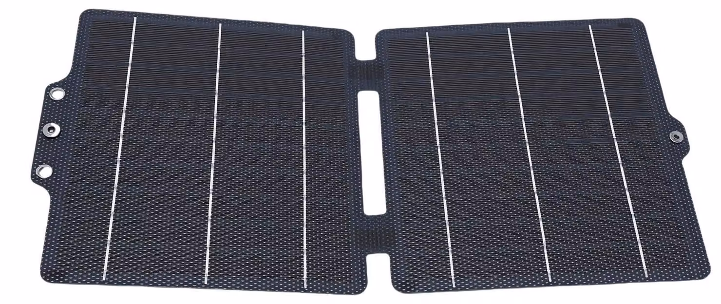 Pannello solare portatile da 10W, monocristallino, in ETFE, pieghevole
