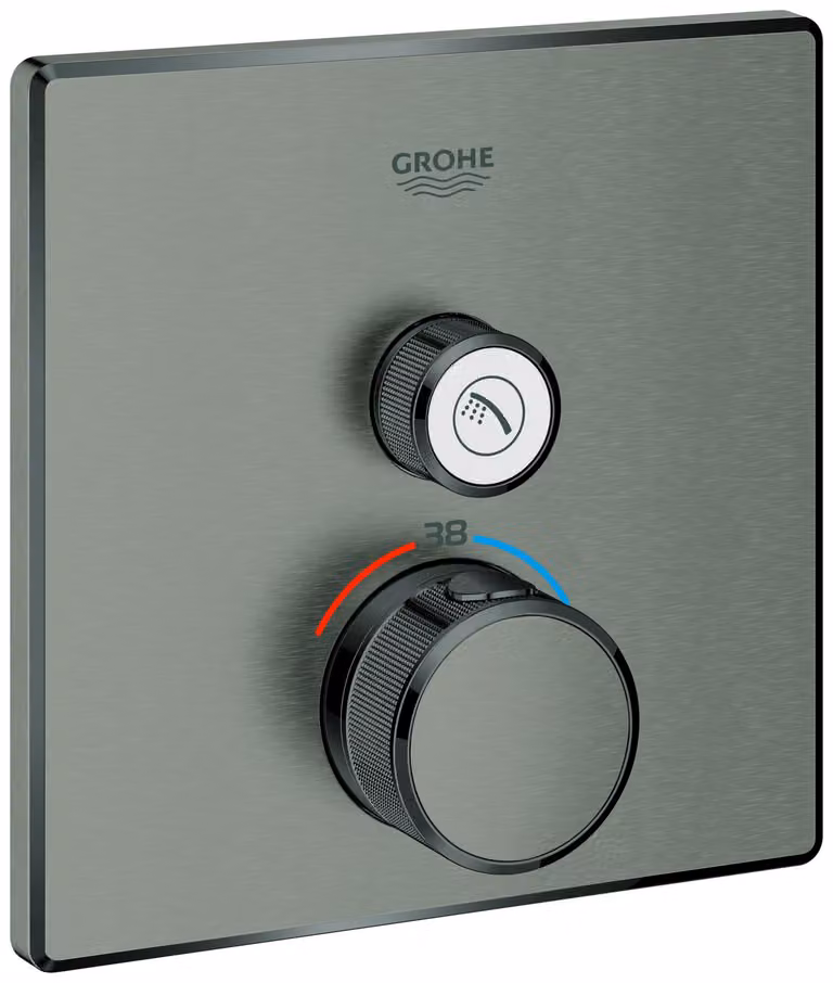 Thermostat Grohe Grohtherm SmartControl avec une vanne d'arrêt, 29123AL0, 29123AL0