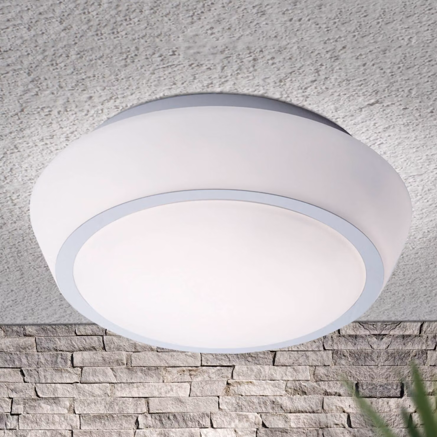 ORION Plafoniera Pia, dimmerabile, Bianco / Opale, Bagno, Metallo, Moderno, Plafoniera