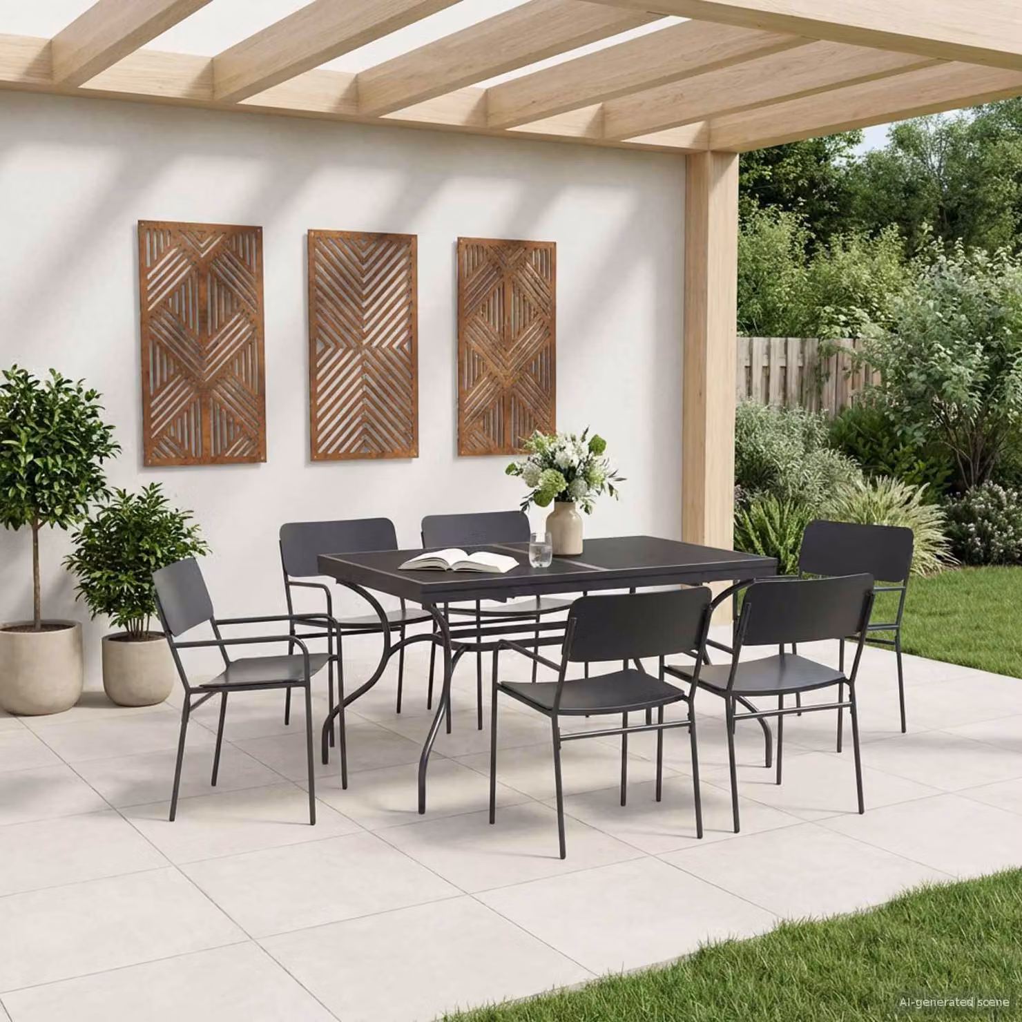 vidaXL Tavolo da Pranzo Estensibile Moderno in Metallo Antracite L: 212 cm, P: 90 cm, H: 76 cm