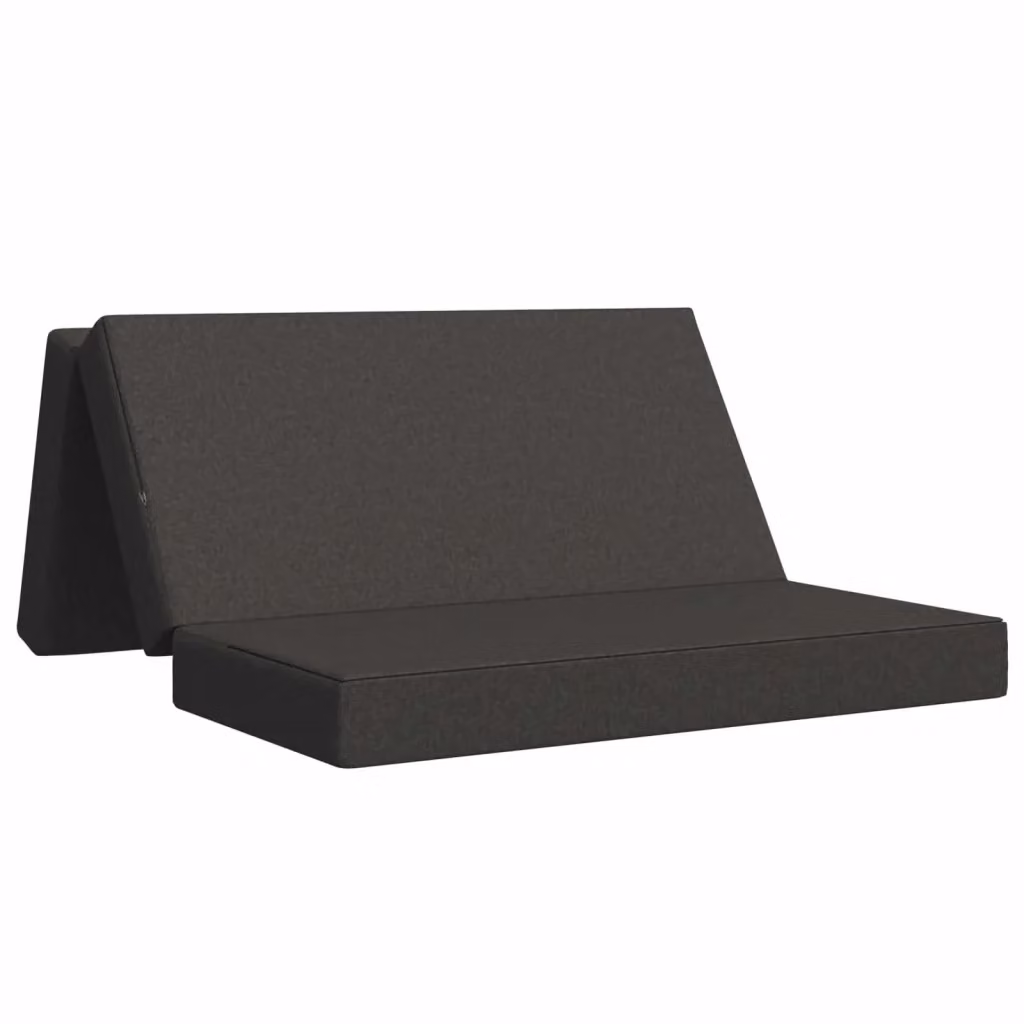 Divano Letto Pieghevole Moderno vidaXL Grigio L: 140 cm, P: 67 cm, H: 45 cm – 2
