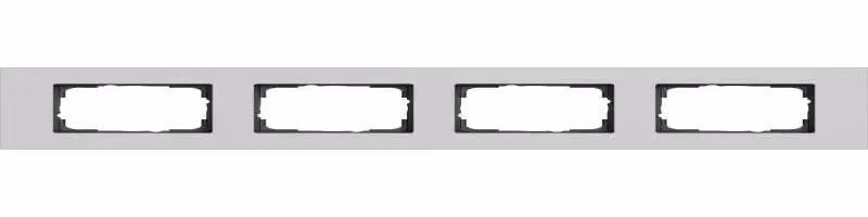 Cornice di copertura Gira 4f Gira Esprit grigio alluminio (laccato) 0214405