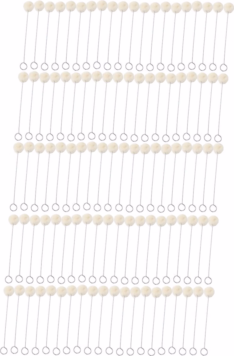 Set di spazzole per lana, 100 pezzi, strumento pratico, per la tintura della pelle e i lavori artigianali