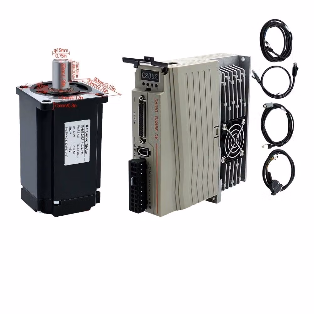 Servomotore con driver, elevata capacità di coppia, potenze multiple, opzioni di controllo versatili, mille watt, 220V