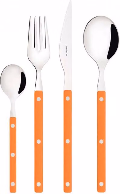 ALLEGRA, Posate Set 16 Pz, Scatola Finestra, Casa Bugatti Colore: Arancione