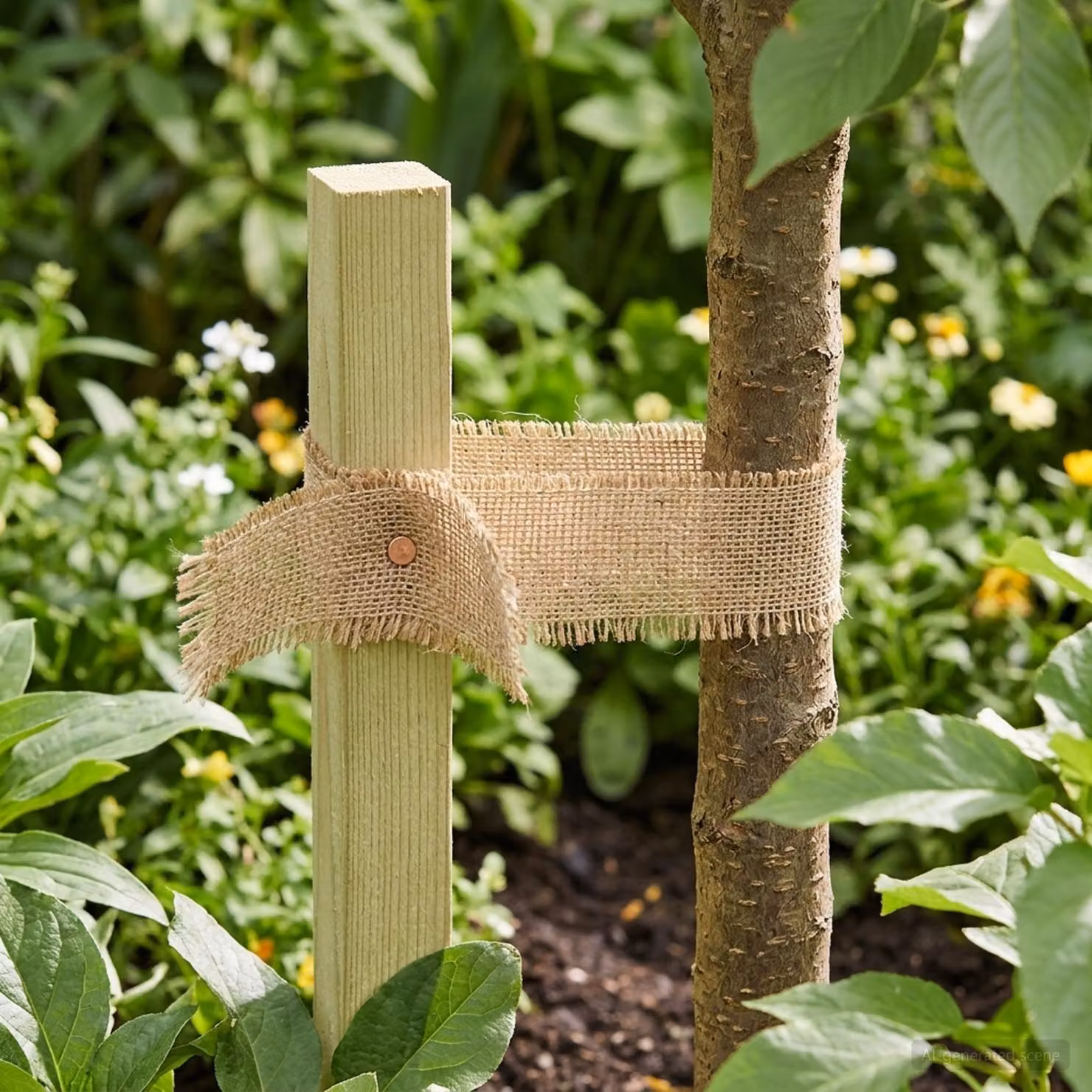 Rotolo di juta naturale vidaXL, colore beige/marrone, L: 10 cm, P: 1500 cm