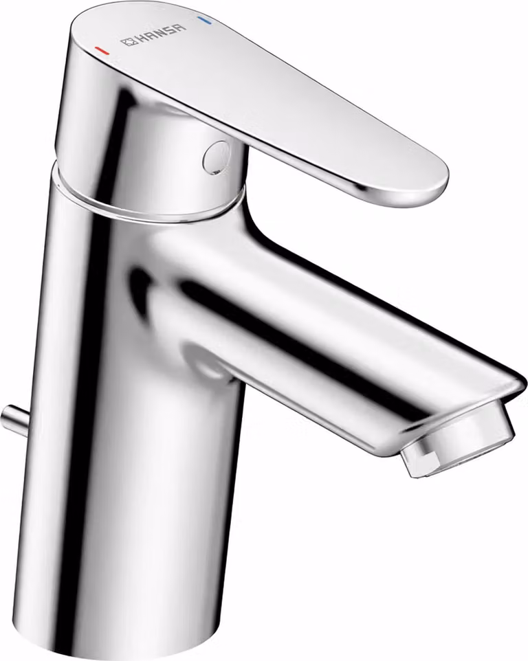 Miscelatore lavabo Hansa VANTIS 5240 Set di scarico con tirante 109 mm cromato, 1 pz.