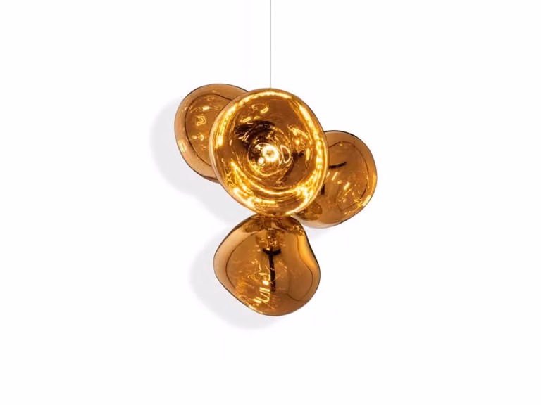 Melt LED Small Lampadario - Gold