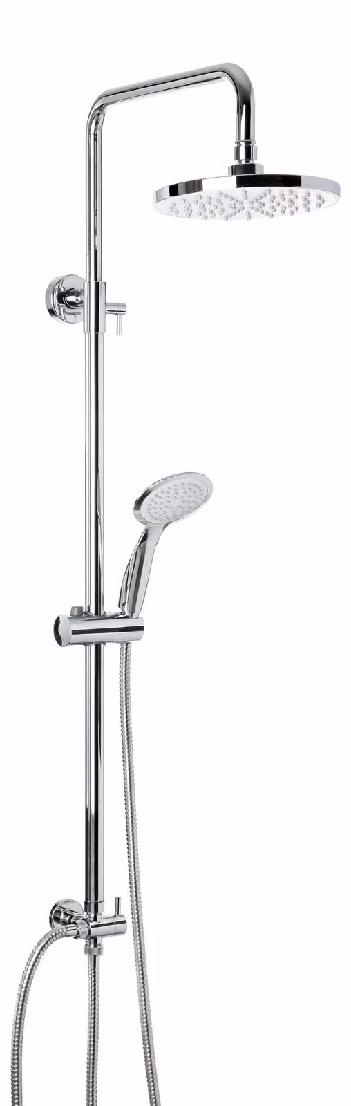 Colonna doccia 110 cm, cromata, in acciaio inossidabile, a risparmio idrico, anticalcare