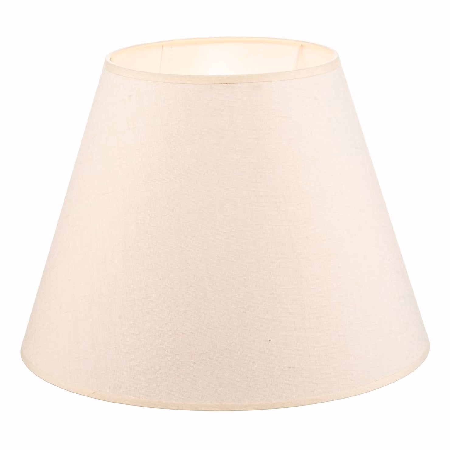 Paralume Sofia Altezza 25 cm, ecru Duolla, Crema / Ambra, Tessuto / Stoffa / Seta