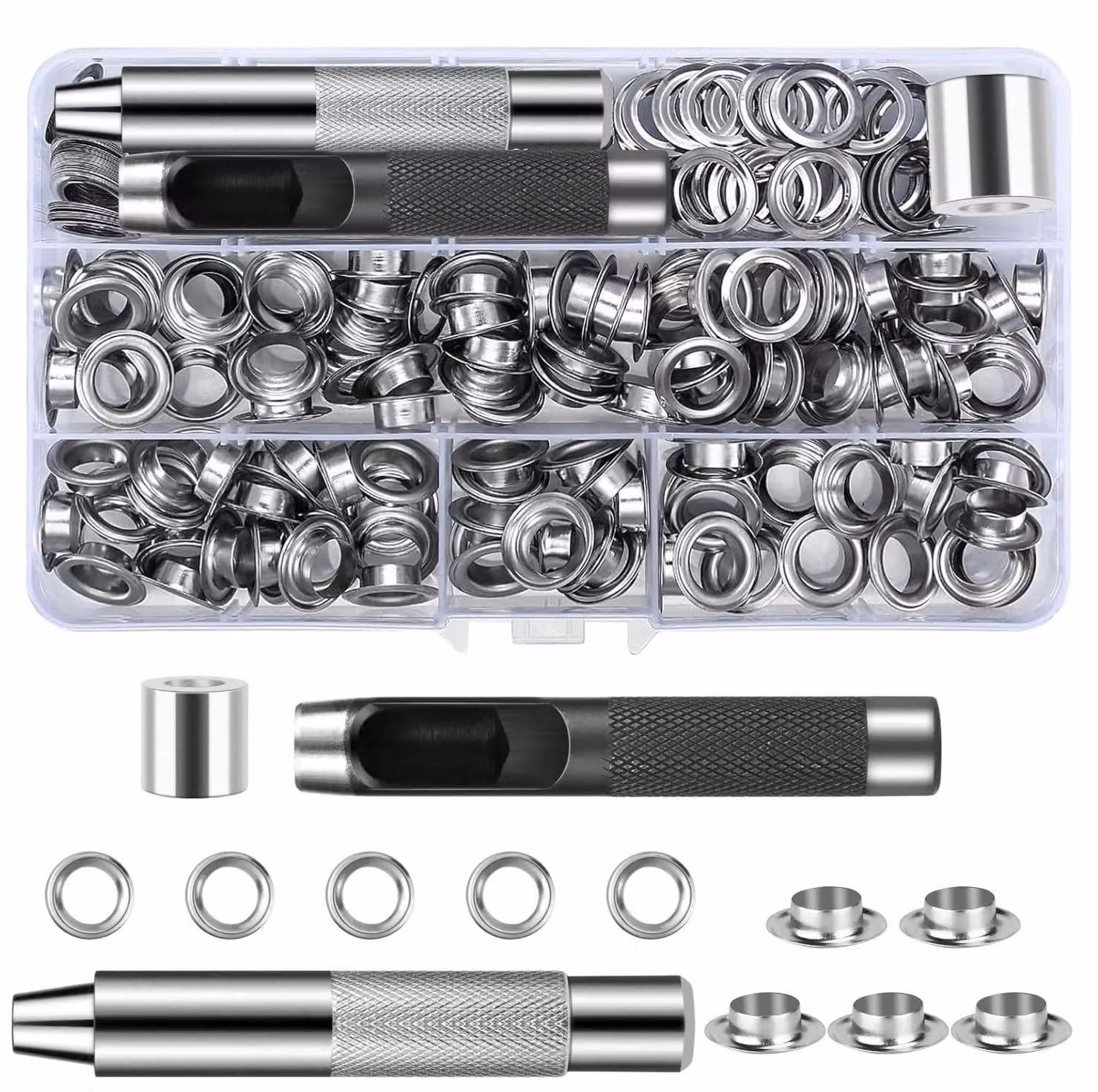 Set di strumenti metallici per la cura delle unghie, composto da 120 pezzi
