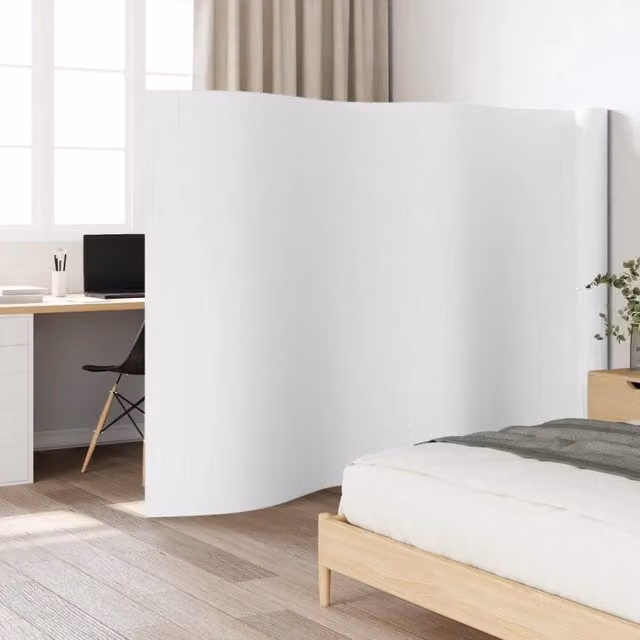 Divisorio Ambienti | Divider per stanze | Paravento Bianco Larghezza 800 cm Altezza 165 cm in Bamb¨´