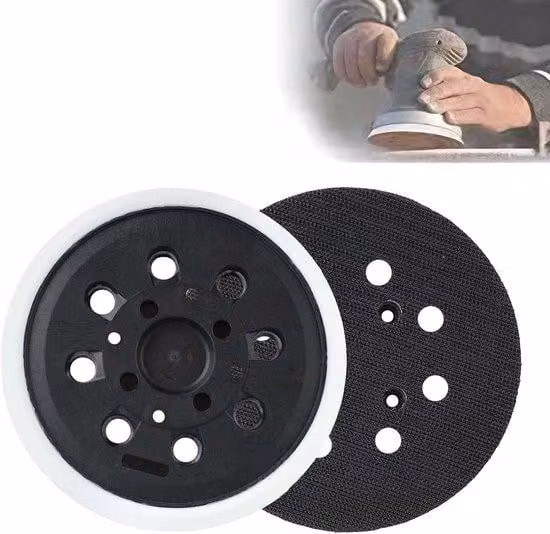 Set di due dischi abrasivi da 125 mm con gancio e anello a 8 fori per PEX 400 AE - 4000 AE - PEX 300 AE - levigatrice eccentrica AdvancedOrbit 18 - Levigatura - Accessori