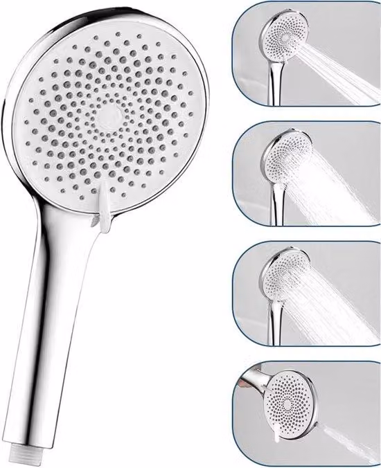 Soffione XXL - Getti potenti - Quattro modalità - Materiale di qualità