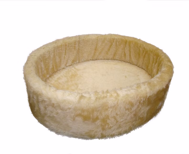 Letto in peluche Nobby 100 cm grigio