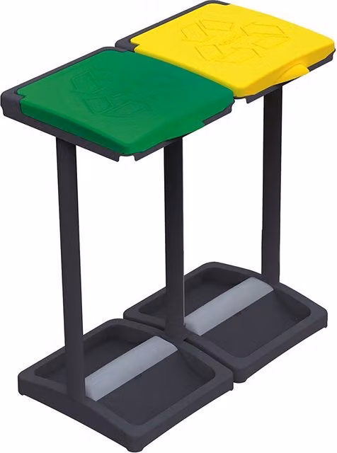 Portasacco Doppio per Raccolta Differenziata Mongardi Multicolore L: 63 cm, P: 36 cm, H: 81 cm