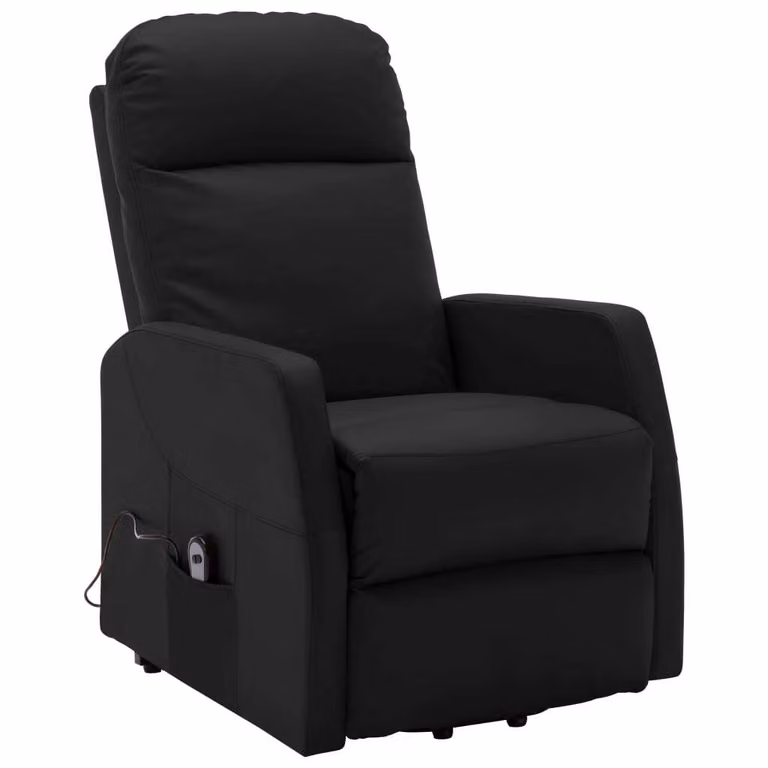 SYFAX™ Poltrona Alzapersona Nera in Pelle finta