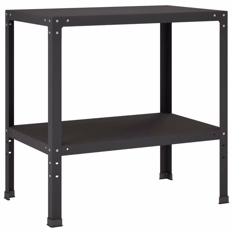Tavolo da coltivazione, dimensioni 80 x 50 x 80 cm, acciaio verniciato a polvere, colore nero
