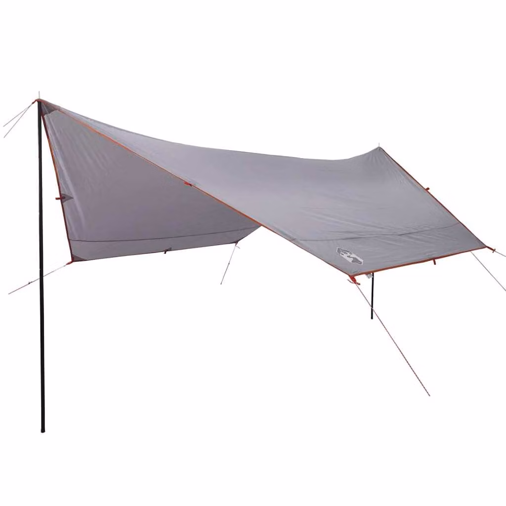 Telone da Campeggio Grigio e Arancione 430x380x210 cm Impermeabile