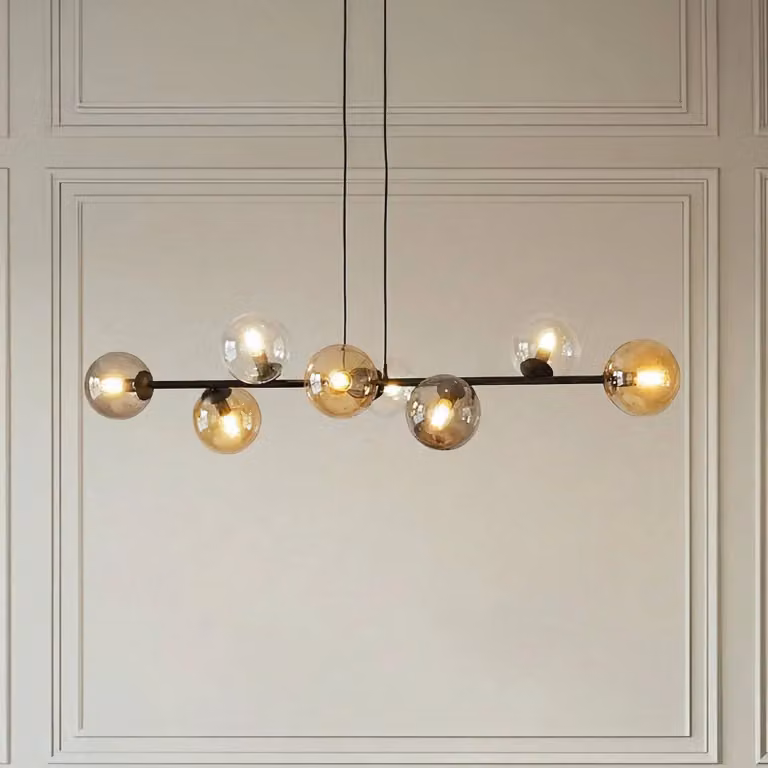 Lampada a sospensione Glassy EMIBIG LIGHTING, dimmerabile, Nero, Soggiorno / Sala da pranzo, Vetro, Moderno, Lampada a sospensione
