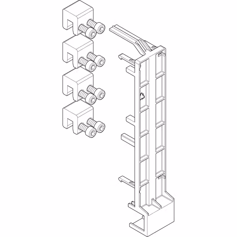 Set di connettori per sbarre collettrici ABN da pannello a pannello 250 A, a 4 poli GSV40N
