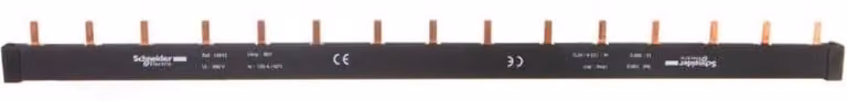 Sbarra a pettine Domae, 3 poli, 63A, L=405mm, 15x27mm 14813