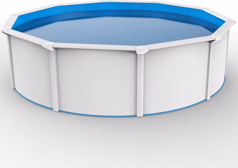 Steinbach 12141 Set piscina prefabbricata in acciaio Nuovo De Luxe II Ø 3,5 x 1,2 m