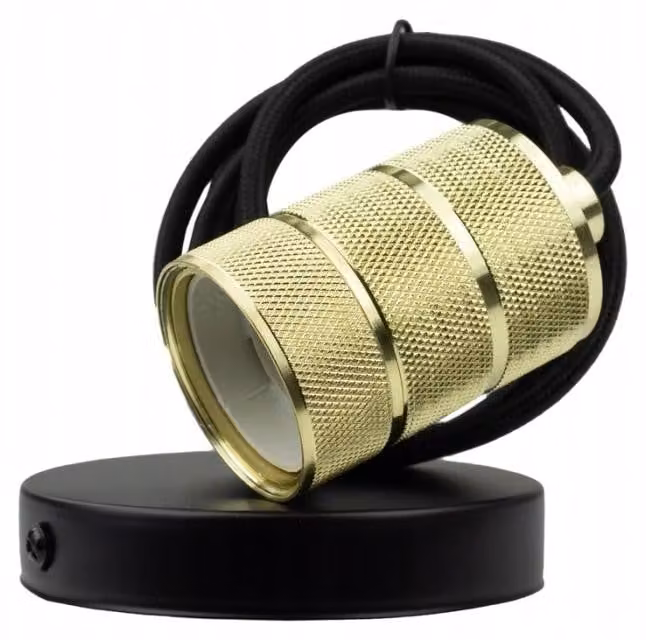 Lampada a sospensione Gold E27, 2 m, max. 60 W