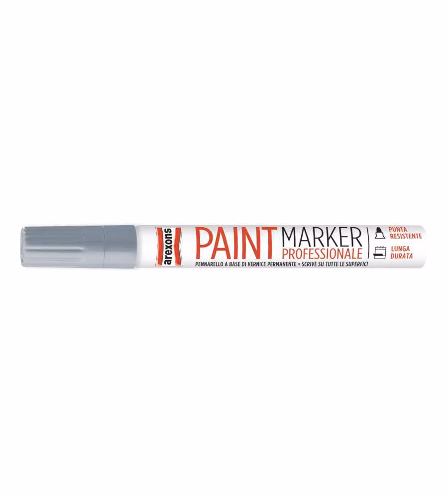 Arexons Pennarello Permanente Argento 0.3mm per Legno Metallo Plastica