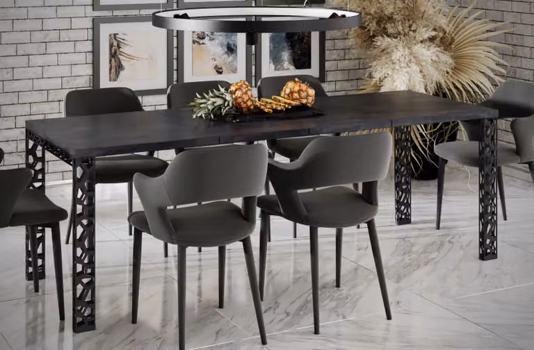 Tavolo pieghevole MATIO 130(220)x80 cemento scuro