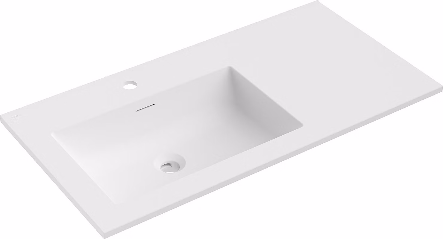 Mexen Otis lavandino incassato nel piano sinistro 91 x 46,5 cm, bianco opaco - 25189001L