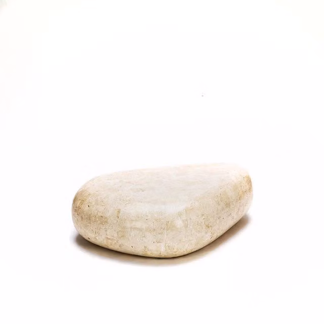 Tavolini moderno pietra beige cm 7 123 x h 27