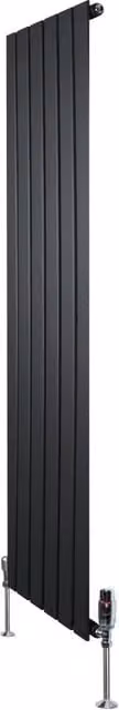 Radiatore Verticale in Acciaio Monster Group BV Nero H: 160 cm, L: 42 cm – 1