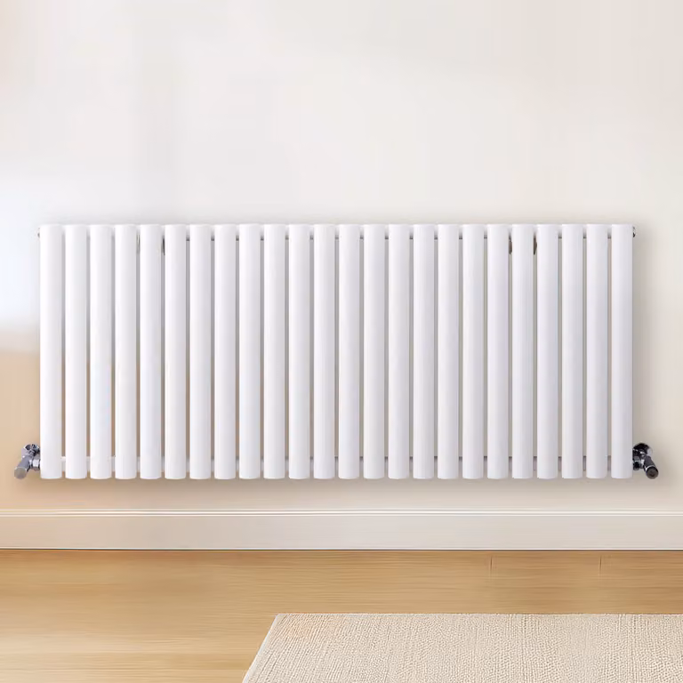 Radiatore Singolo di Design Orizzontale Bianco - 601 x 1400mm - 1060W - Revive