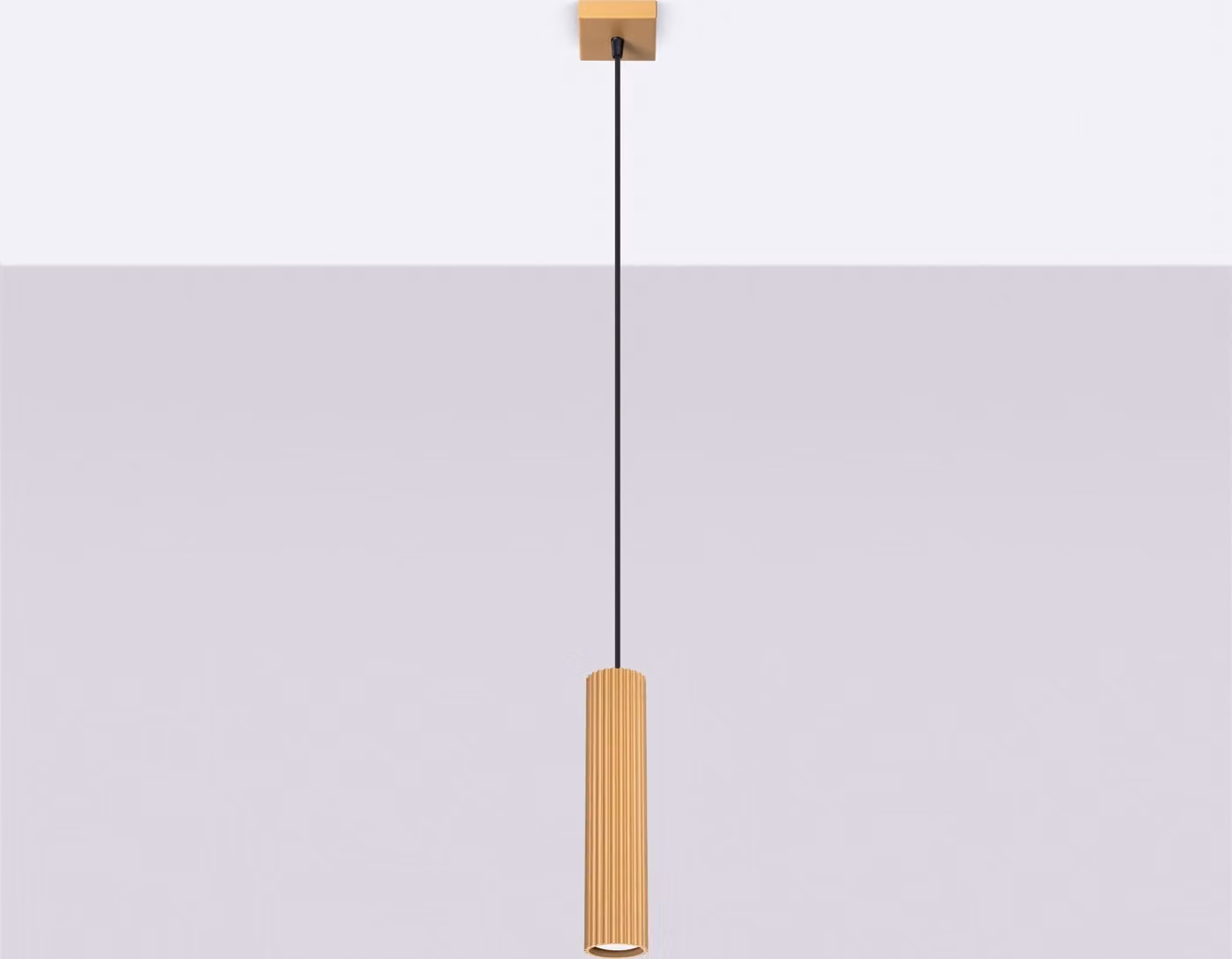 Lampada a sospensione GRAVIO dorata 1xGU10x10W in alluminio, dimensioni: 118x8x8 cm, IP20, Pure Lume