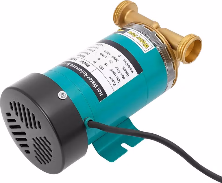 Pompa di circolazione acqua calda/pompa di aumento pressione - 15GR-15 - Potenza 120 W - Tensione 220 V - Spina UE - Per il giardino - Quattro anelli di tenuta - Verde