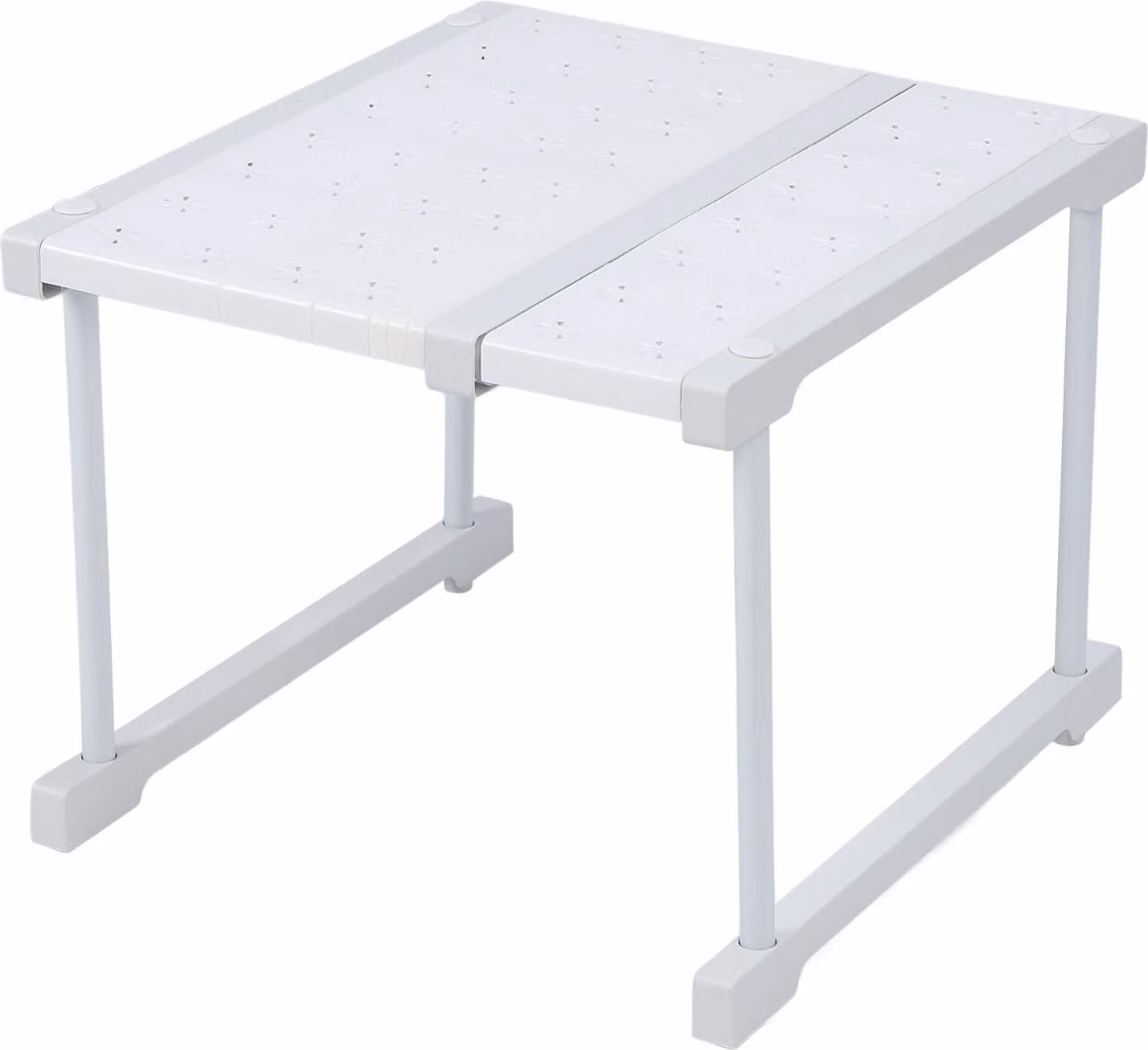 Scaffale espandibile Acciaio al carbonio, ABS-PP, contenitore per armadio, organizer, ripiano rialzato per armadio da cucina sotto il lavello, da 27 a 38 cm