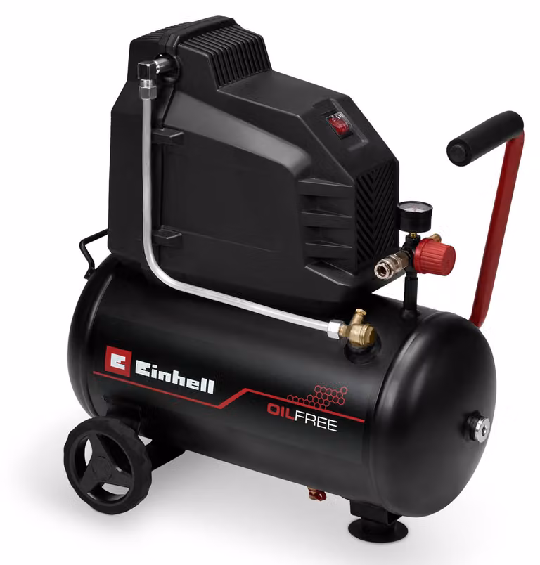 Compressore d'aria – TC-AC 190/24/8 I OF – 1100 W – Serbatoio 24 L – 8 bar – Motore a induzione – Pompa senza lubrificazione