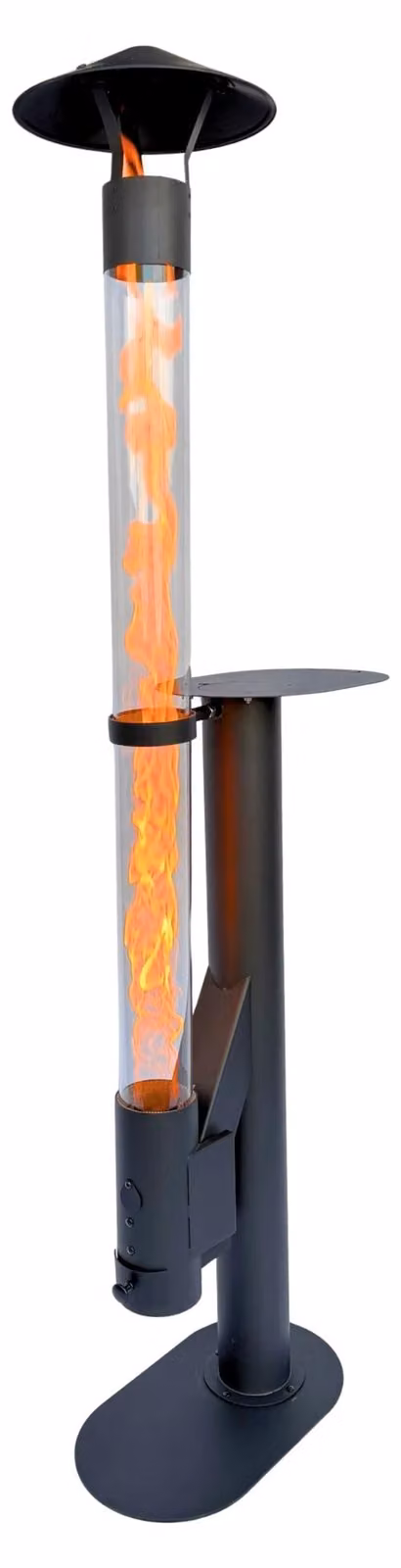 Flamesa® Lumina – Stufa a pellet da esterno con tavolo integrato