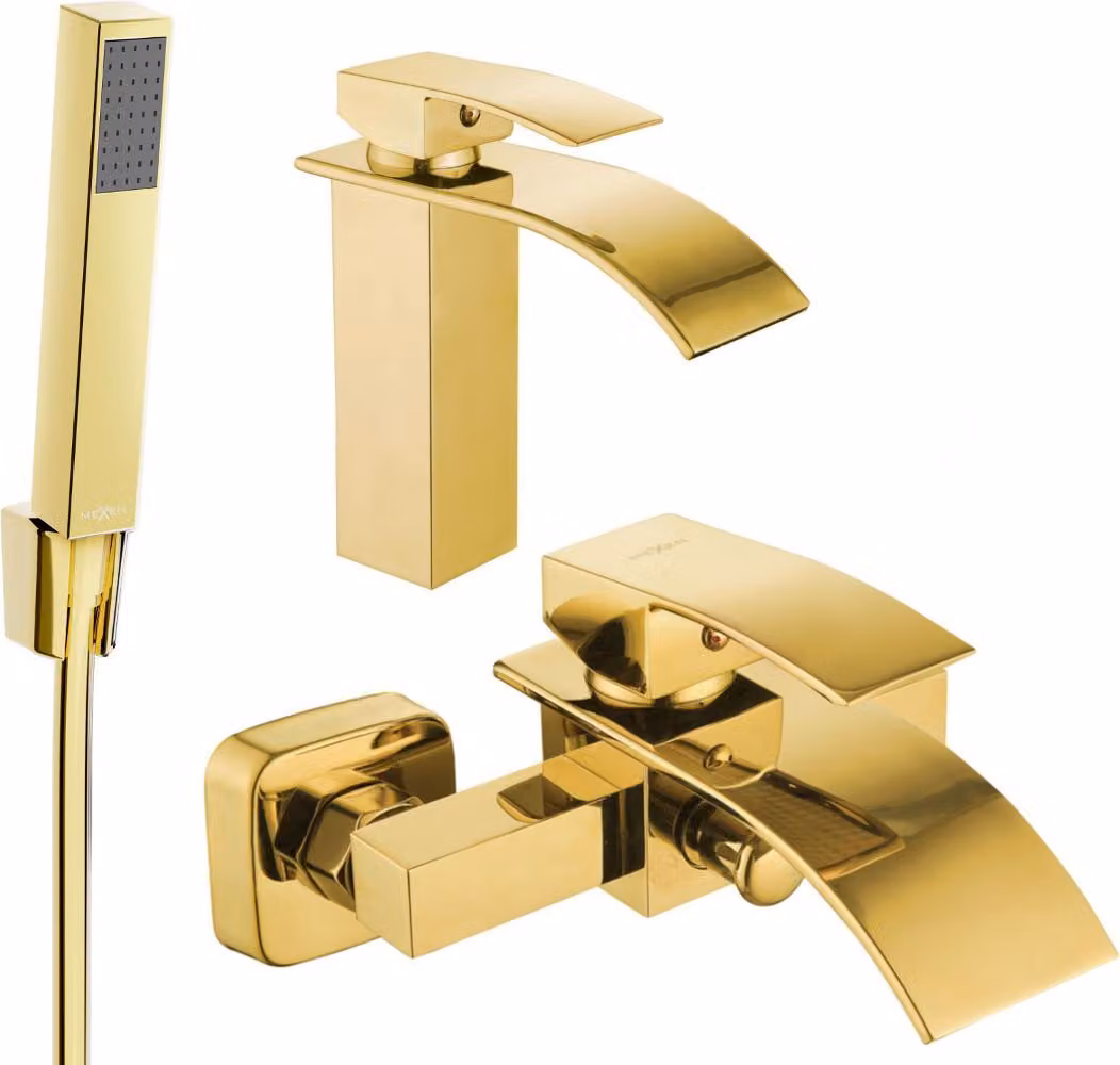 Mexen Aries R77 set da vasca, dorato - 744803R77-50
