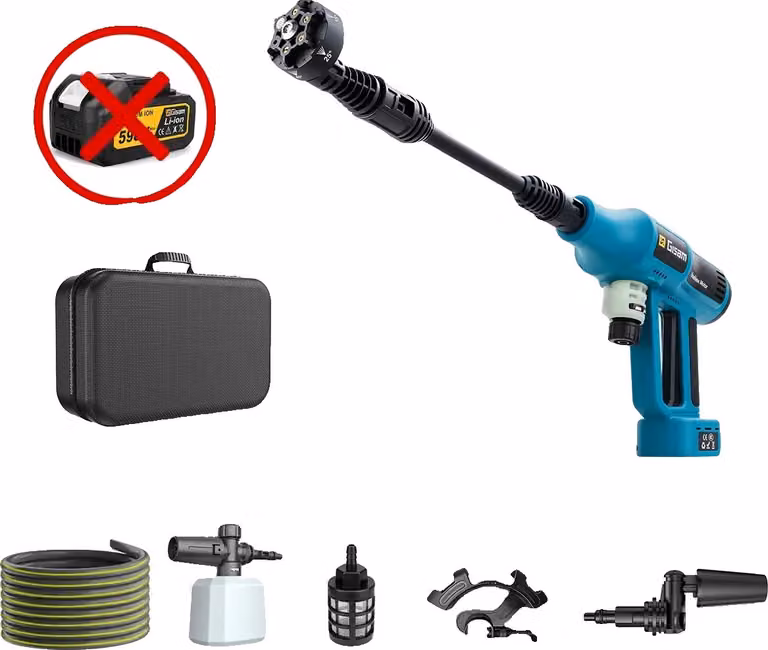 Pistola per idropulitrici, 250 BAR, potenza a 4 velocità, senza batteria Senza presa di corrente